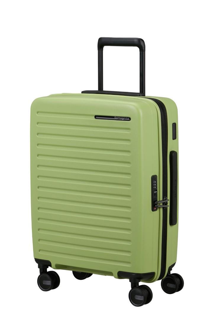 Samsonite - RESTACKD 4Rad-Schalentrolley Spinner 55 Exp With Packing Kit Wasabi Grün von Samsonite