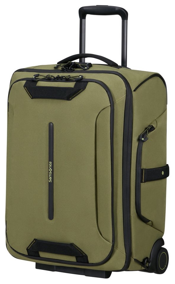 Samsonite Reisetasche ECODIVER DUFFLE/WH 55/20 BP LTD, Rucksack mit Trolley-Gestänge TSA-Schloss von Samsonite