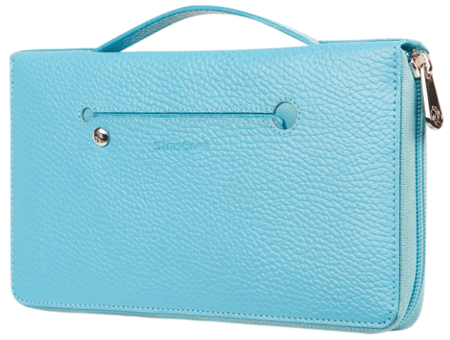 Samsonite - Samsonite Lady Window Dokumententasche echt Rindleder horizonblue Blau von Samsonite