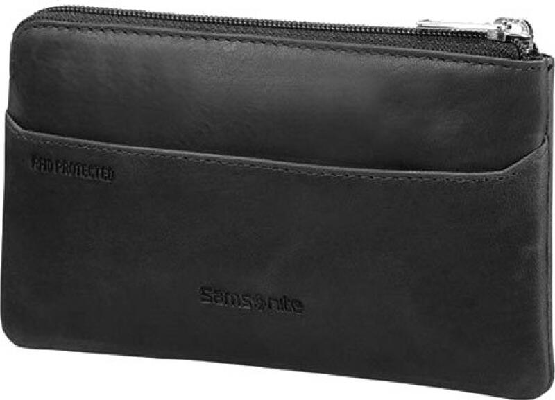 Samsonite - Samsonite Oleo SLG großes Schlüsseletui mit RFID-Schutz echt Rindleder black Schwarz von Samsonite