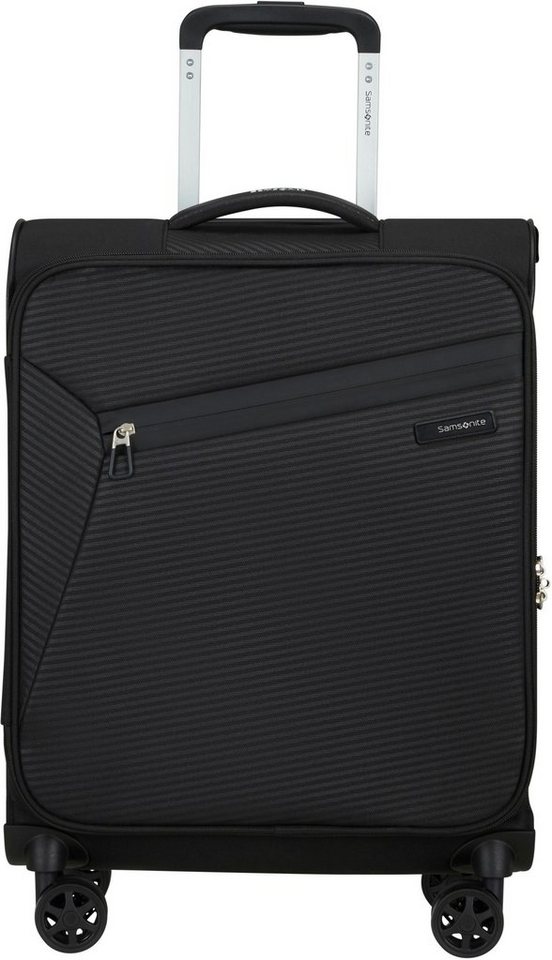 Samsonite Weichgepäck-Trolley Litebeam, black, 55 cm, 4 Rollen, Handgepäck Reisekoffer Trolley TSA-Zahlenschloss von Samsonite