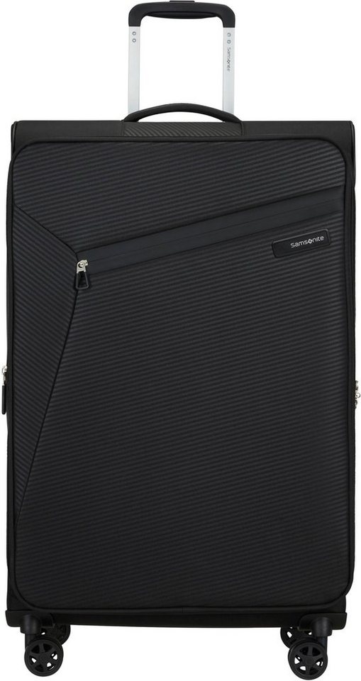 Samsonite Weichgepäck-Trolley Litebeam, black, 77 cm, 4 Rollen, Reisekoffer Aufgabegepäck Reisegepäck mit Volumenerweiterung von Samsonite