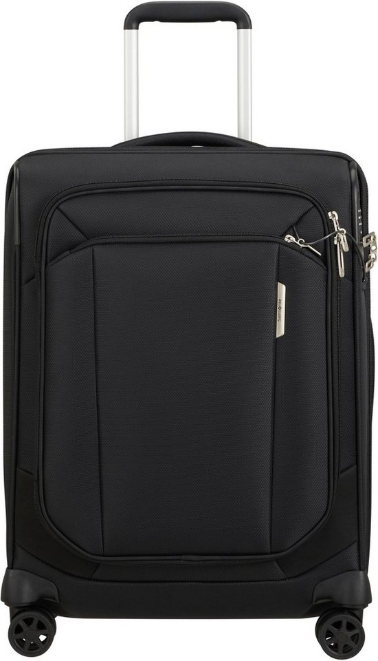 Samsonite Weichgepäck-Trolley Respark, ozone black, 55 cm, 4 Rollen, Koffer Reisegepäck Handgepäck mit Volumenerweiterung TSA-Zahlenschloss von Samsonite