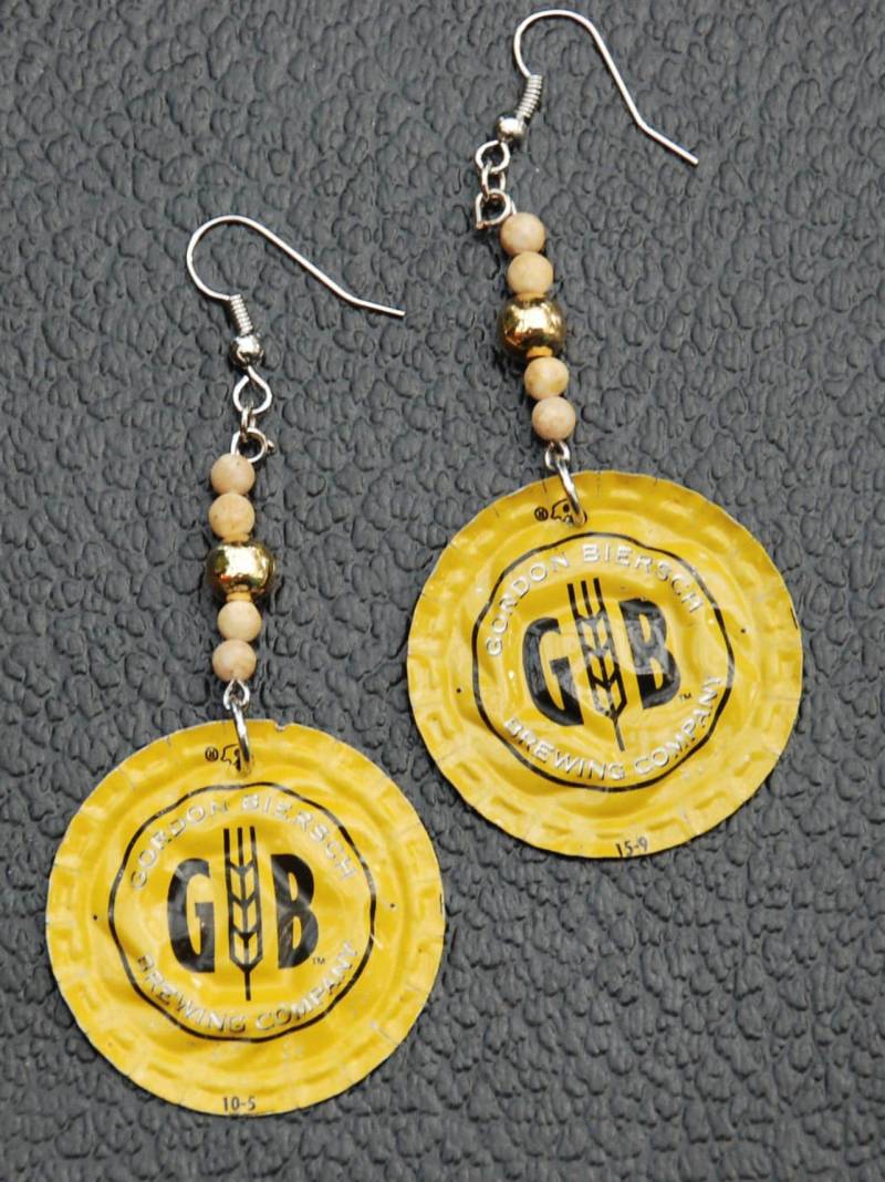 Gordon Bierson Braut Bottle Cap Ohrringe Gordon Bierson Braut Bottle Cap Ohrringe von SamtheCEexplorer