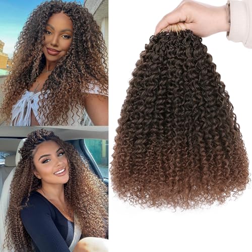 Samtress 12 Inch Pre Looped Micro Curly Twist Crochet Hair Synthetic 8 Packs Micro Twist Kinky Curly Crochet Hair for Black Women (#T30) von Samtress