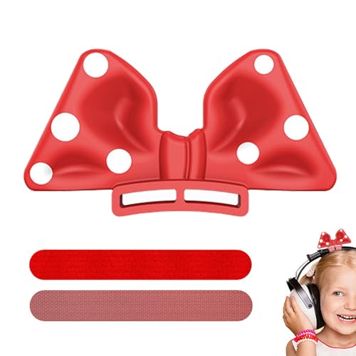 Samuliy Kopfhörer-Bogen-Anhänger – Schleife, Kopfhörer-Aufsatz, verstellbare Riemen, Headset-Zubehör für Freunde, Kinder, Mädchen, Geschenk von Samuliy