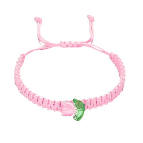 Samuliy String-Armband – Handgefertigtes geflochtenes Blumen-Armband | Handgefertigte geflochtene Seilarmbänder für Mädchen, Frauen, 1, 1 Stück von Samuliy