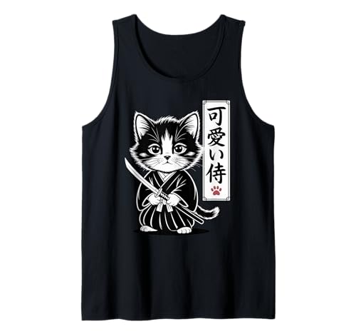 Kawaii Kätzchen Samurai Katze - Cute Baby Neko Tank Top von Samurai Cat Kawaii - Chibi Kitten Warrior