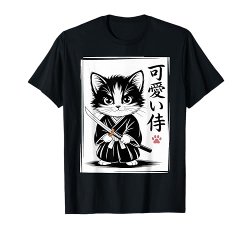 Kawaii Kätzchen Samurai Katze - Japanisches Baby Neko T-Shirt von Samurai Cat Kawaii - Chibi Kitten Warrior