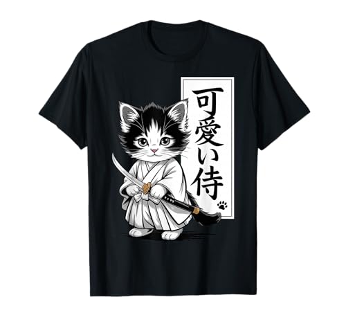Kawaii Kätzchen Samurai Katze - Kawaii Baby Neko T-Shirt von Samurai Cat Kawaii - Chibi Kitten Warrior