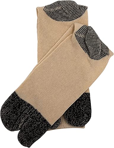 Samurai market Japanische Tabi Socken 12 Paar Beige mit getrenntem Zeh von Samurai market