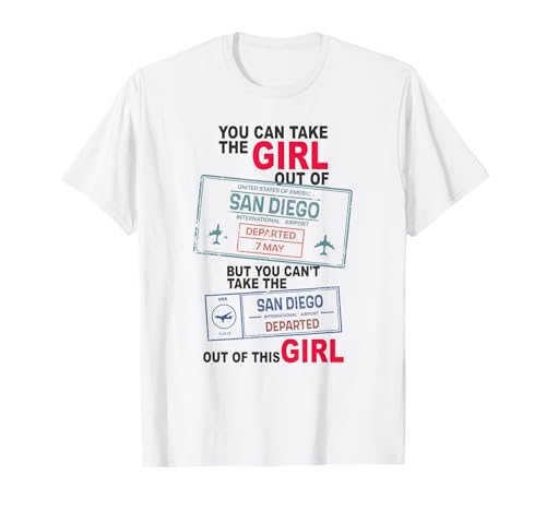 Stolzer San Diego Mädchen aus San Diego T-Shirt von San Diego California Home State Outfits & Designs