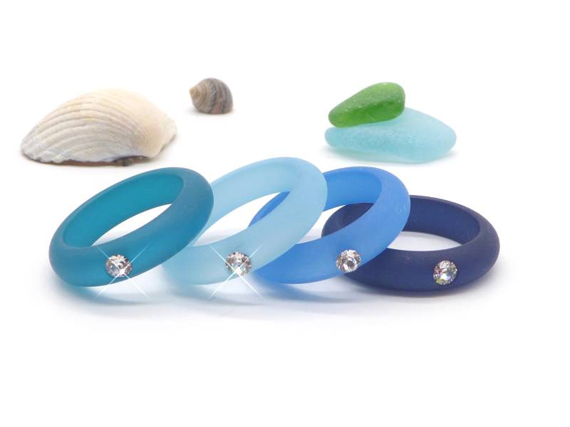 Polaris-Ring, Fingerring Mit Swarovski-stein, Viele Farben Zur Auswahl, Geschenk Frau Mädchen, Passend Zu Ketten, Armbändern Etc. Ring von SanDesign4u