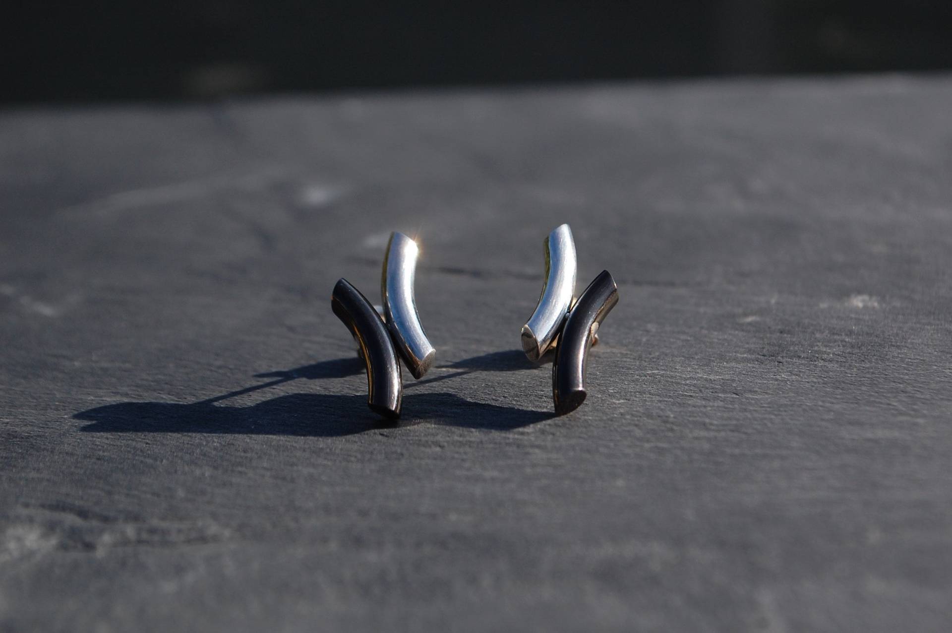 Ohrringe 925 Silber Und Schwarz Zirkonium Ohrringe 925 Silber Und Schwarz Zirkonium von SanJewelryDesignArt