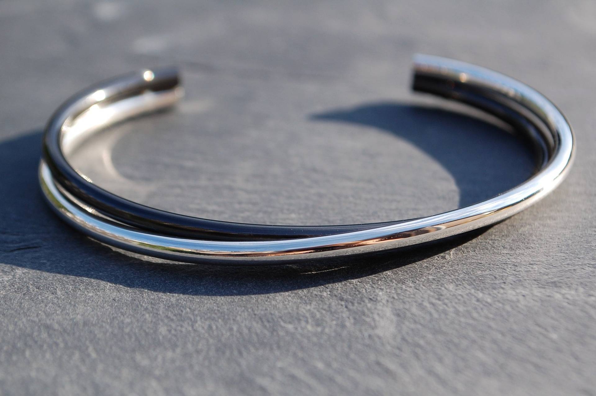 Silber Und Schwarz Zirkonium Hook Armband Silber Und Schwarz Zirkonium Hook Armband von SanJewelryDesignArt