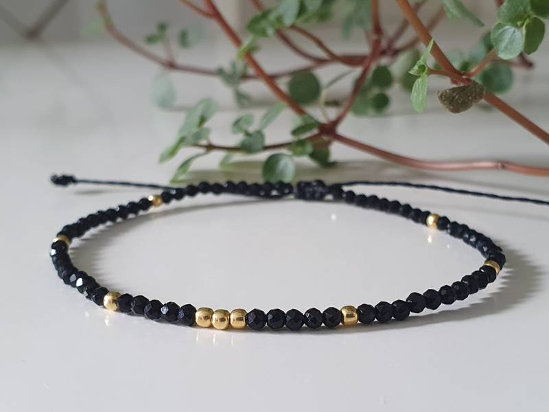 Zartes Spinell Armband Mit 925 Silber Perlen - Edelsteinarmband Boho Hochzeit Geschenk Gemstones Minimalistisch Bohemian Schmuck von SanMikaDesign