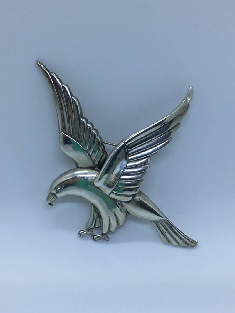 Brooch 1940 Kunstform Sterling Eagle/Brosche Brooch 1940 Kunstform Sterling Eagle/Brosche von SanNicosAntiques