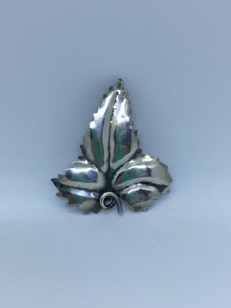 sterling Modern Vintage Blatt Brosche sterling Modern Vintage Blatt Brosche von SanNicosAntiques