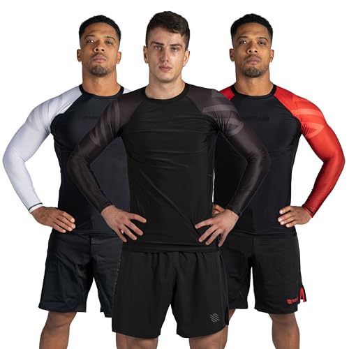 Sanabul Essential Langarm-Kompressions-Rashguard für MMA, BJJ, Wrestling, Grappling und No Gi Jiu Jitsu Rashguard von Sanabul