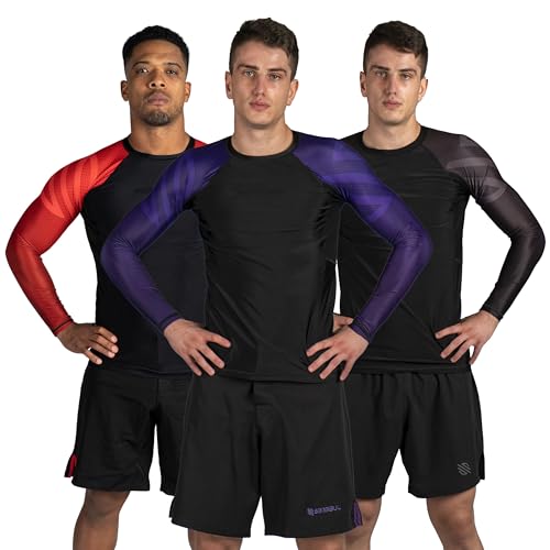 Sanabul Essential Langarm-Kompressions-Rashguard für MMA, BJJ, Wrestling, Grappling und No Gi Jiu Jitsu Rashguard von Sanabul