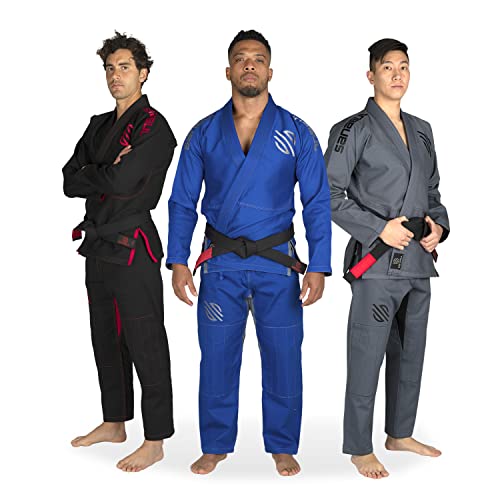 Sanabul Essentials ultraleicht, Pre v.2 Shrunk JJB Jiu Jitsu Gi (blau, a0) siehe Größenanleitung von Sanabul