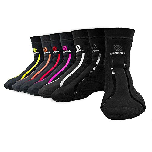 Sanabul Rutschfeste Socken für Damen und Herren, für MMA, Kickboxen, Wrestling, Pilates, Yoga, Schwarz, X-Small von Sanabul