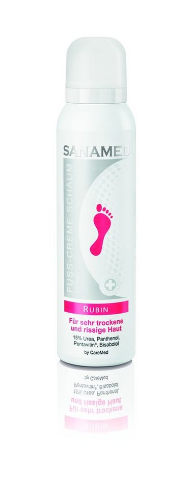 Sanamed Fußschaum Sanamed Fuß-Creme-Schaum "Rubin" 150ml 2er Pack von Sanamed