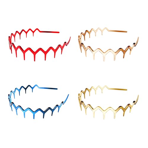 Sanas Haarband für Damen, 4 Stück, koreanische Mode, Kamm, Haarband, Zahnband, niedliches Haarband, 90er-Jahre-Kamm, Haarband, Kopf-Zubehör für Frauen, 4 Stück Sanas Haarband für Damen, 4 Stück, koreanische Mode, Kamm, Haarband, Zahnband, niedliches Haarband, 90er-Jahre-Kamm, Haarband, Kopf-Zubehör für Frauen, 4 Stück von Sanas