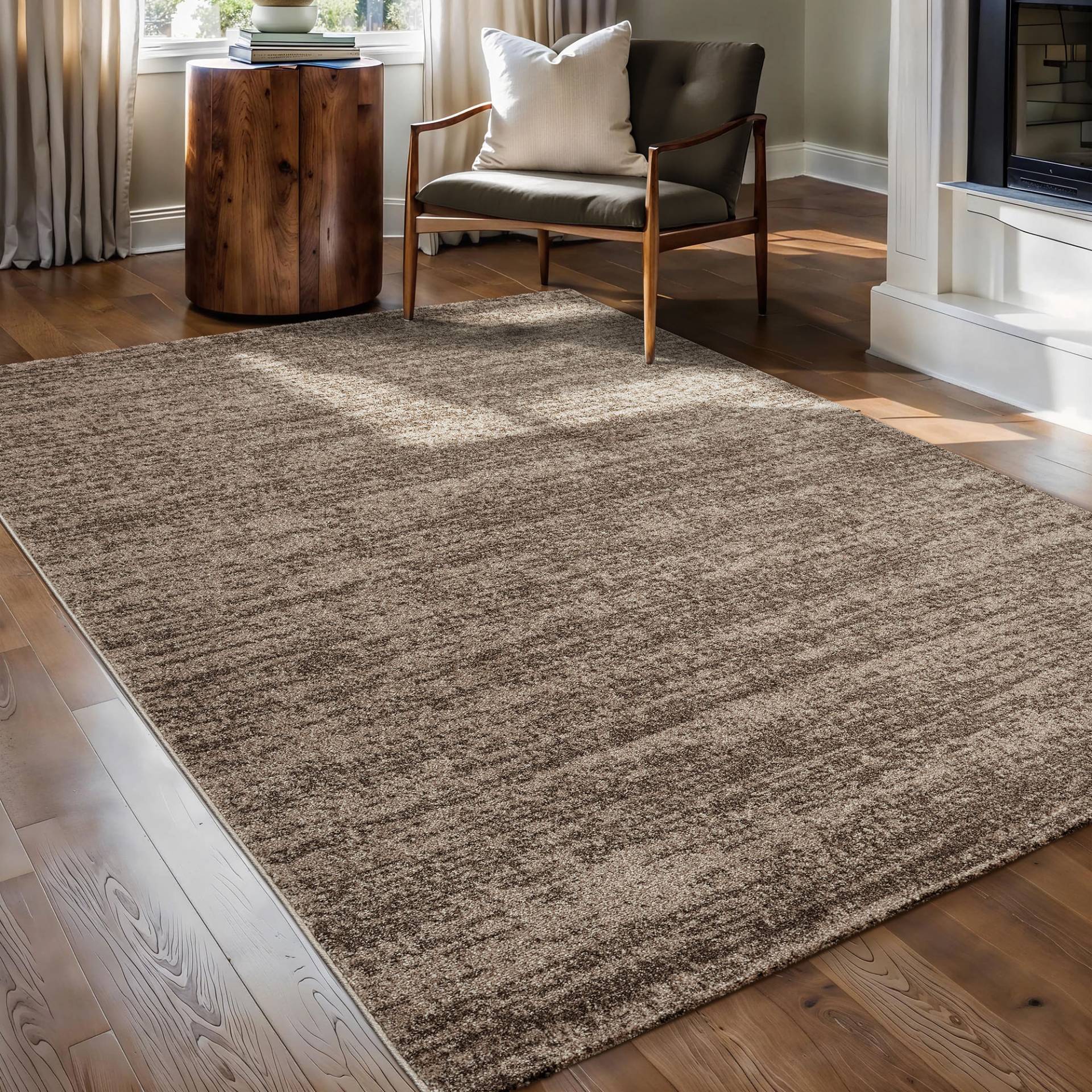 Sanat Teppich "Oslo" rechteckig 10 mm Höhe meliert robuster Kurzflor, Wohnzimmer, Schlafzimmer, auch als Läufer von Sanat