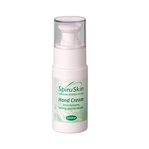 Sanatur SpiruSkin Hand Cream Pumpflasche 1er Pack (1 x 50 ml) Für jeden Hauttyp von Sanatur