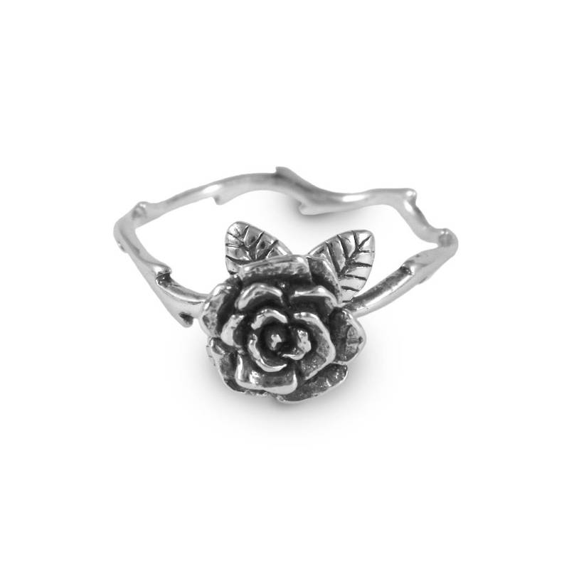 Fließend Mini Rose Ring, Sterling Silber Handgemachte Ring von SanazarRose