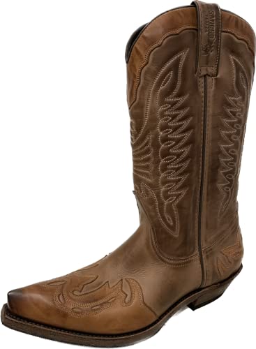 Sancho Boots Cowboydtiefel Westernstiefel 5119 Braun bereits besohlt (Numeric_38) von Sancho