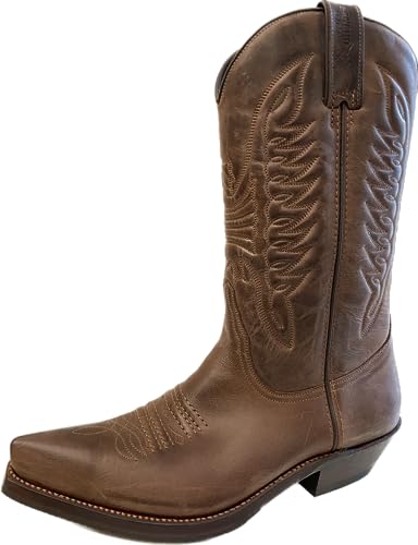 Sancho Boots Cowboydtiefel Westernstiefel 5236 Braun bereits besohlt (numeric_36) von Sancho