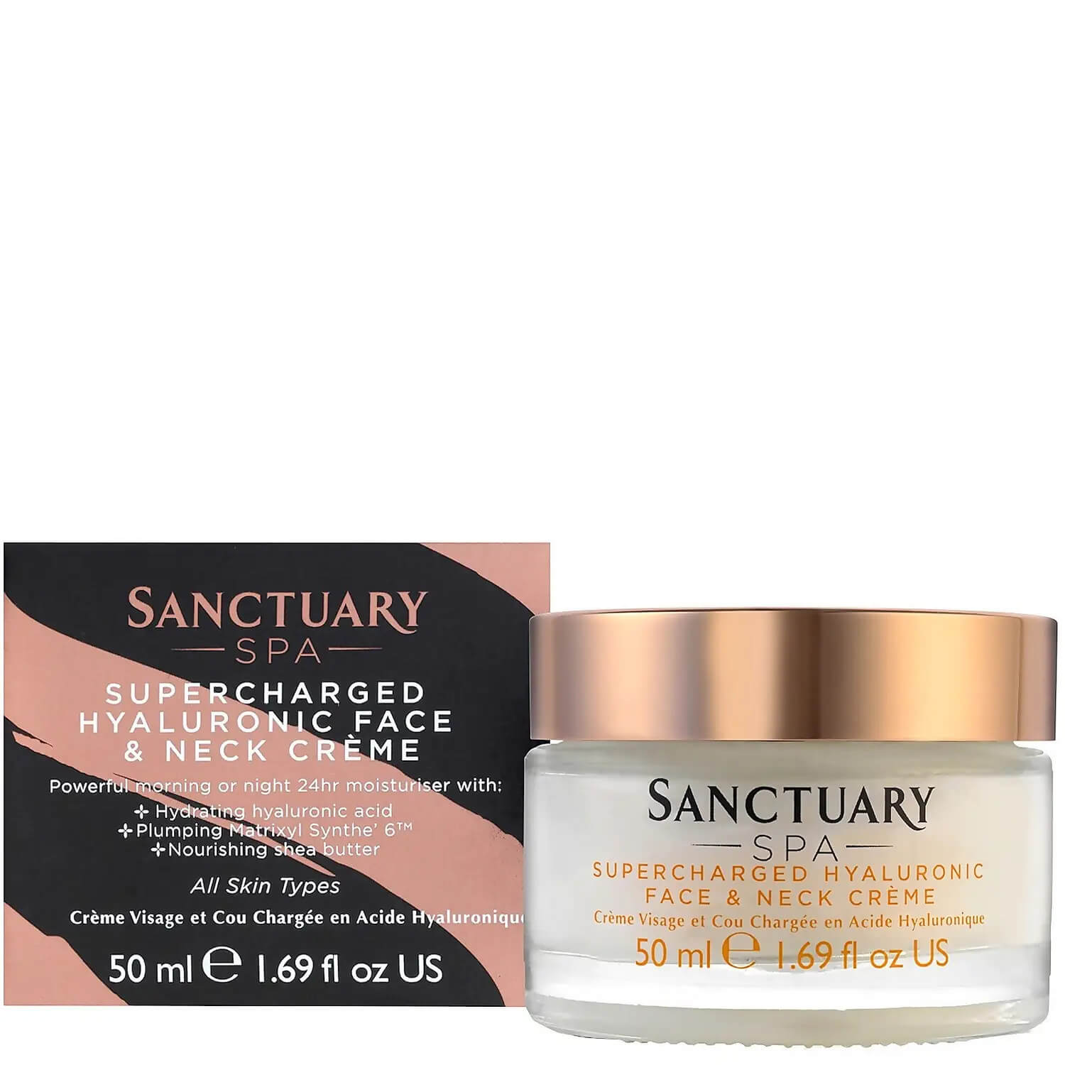 Sanctuary Spa Supercharged Hyaluronic Face and Neck Crème 50 ml von Sanctuary Spa