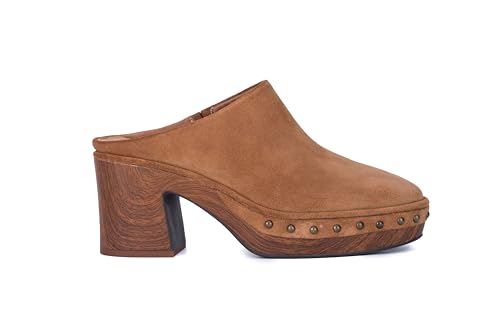 Sanctuary Damen Emily Plateau Clogs - Slip-On Blockabsatz Pantoletten mit gepolsterter Innensohle und minimalistischem Design, , 37.5 EU von Sanctuary