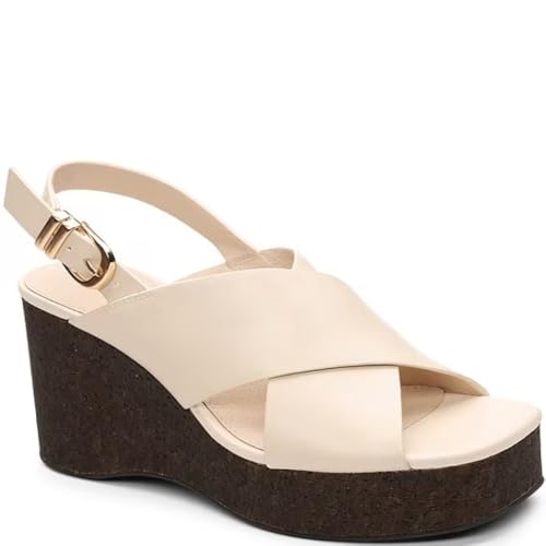 Sanctuary Damen Nouveau Wedge Plateau Sandalen, stilvolles und bequemes offenes Design, ideal für den Alltag, Eco Natural, 35.5 EU Sanctuary Damen Nouveau Wedge Plateau Sandalen, stilvolles und bequemes offenes Design, ideal für den Alltag, Eco Natural, 35.5 EU von Sanctuary
