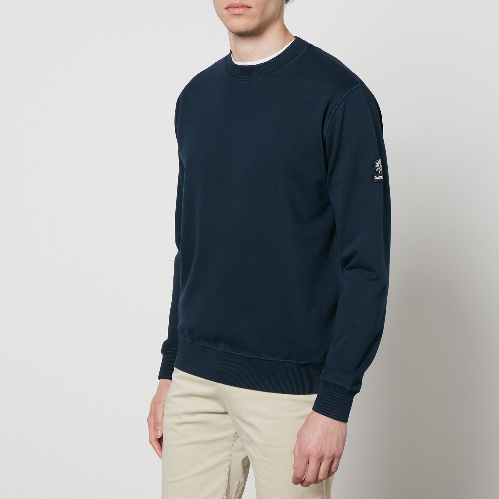 Sandbanks Badge Logo-Appliquéd Organic Cotton-Blend Sweatshirt - S von Sandbanks