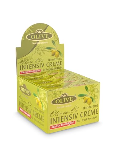 OLIVE Intensiv Handreme 12er Box - Unisex - für trockene Haut von Sanddorn naturfreunde