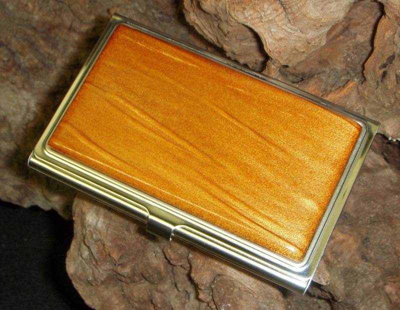 Antikes Kauri Holz Kartenetui, Echtheitszertifikat von SandhillCreation