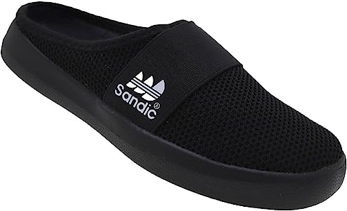 Damen Sabots Schuhe Sandalette Pantoletten Slipper Frauen Freizeitschuhe Nr.6024 (schwarz, eu_Footwear_Size_System, Adult, Women, Numeric, medium, Numeric_41) von Sandic