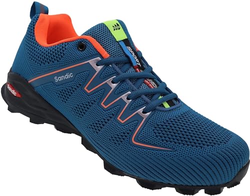 Herren Sportschuhe Sneaker Turnschuhe Laufschuhe Männer Schuhe Nr. 6302 (m.blau orange, 46) von Sandic