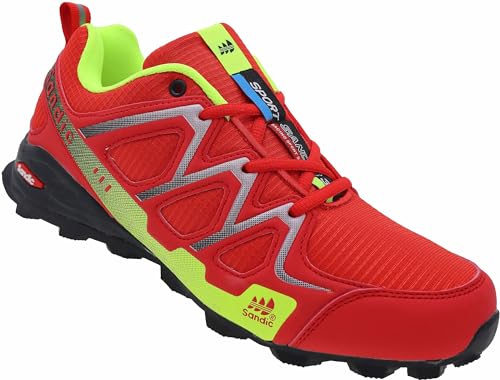 Herren Sportschuhe Sneaker Turnschuhe Laufschuhe Männer Schuhe Nr. 6309 (rot grün, 43) von Sandic