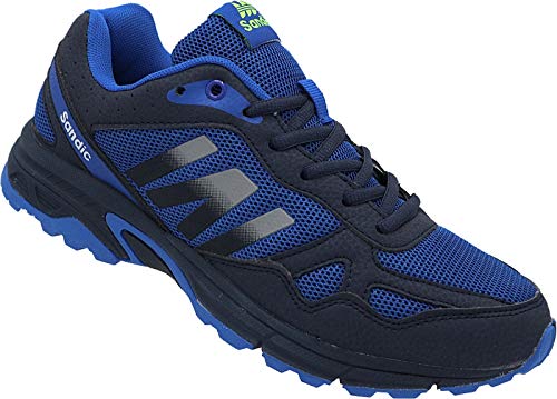 Herren Sportschuhe Sneaker Turnschuhe Laufschuhe Schuhe Nr. 2216 (Navy Royal Grün, eu_Footwear_Size_System, Adult, Men, Numeric, medium, Numeric_45) von Sandic