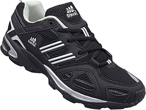 Herren Sportschuhe Sneaker Turnschuhe Schuhe Gr.41-46 Art.-Nr.1326 schwarz-weiß (41) von Sandic