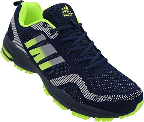 Herren Sportschuhe Sneaker Turnschuhe Schuhe Übergröße Art. Nr. 1388 (Navy Grau Grün, eu_Footwear_Size_System, Adult, Men, Numeric, medium, Numeric_48) von Sandic