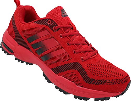 Herren Sportschuhe Sneaker Turnschuhe Schuhe Übergröße Art. Nr. 1388 (Rot, eu_Footwear_Size_System, Adult, Men, Numeric, medium, Numeric_48) von Sandic