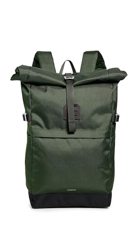 Sandqvist Herren Icon Medium Rolltop Rucksack, Dawn Green mit Dunkelbraun, Einheitsgröße von Sandqvist