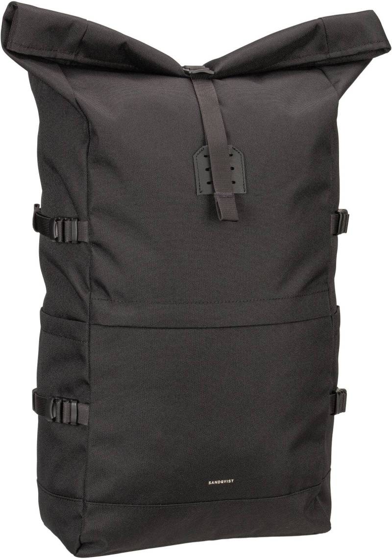 Sandqvist Icon Rolltop BP L  in Schwarz (31.5 Liter), Rolltop Rucksack von Sandqvist