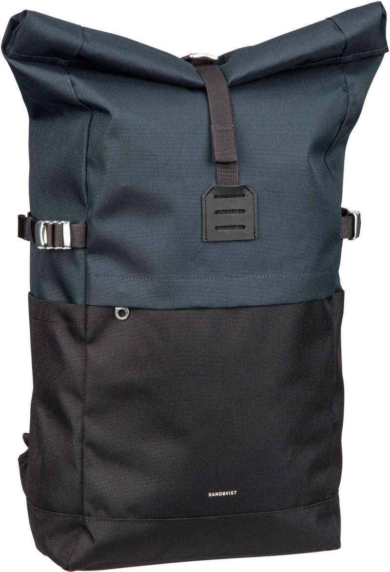 Sandqvist Icon Rolltop BP M  in Schwarz (15 Liter), Rolltop Rucksack von Sandqvist