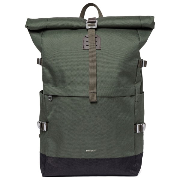 Sandqvist - Icon Rolltop Backpack 26 - Daypack grau/oliv von Sandqvist